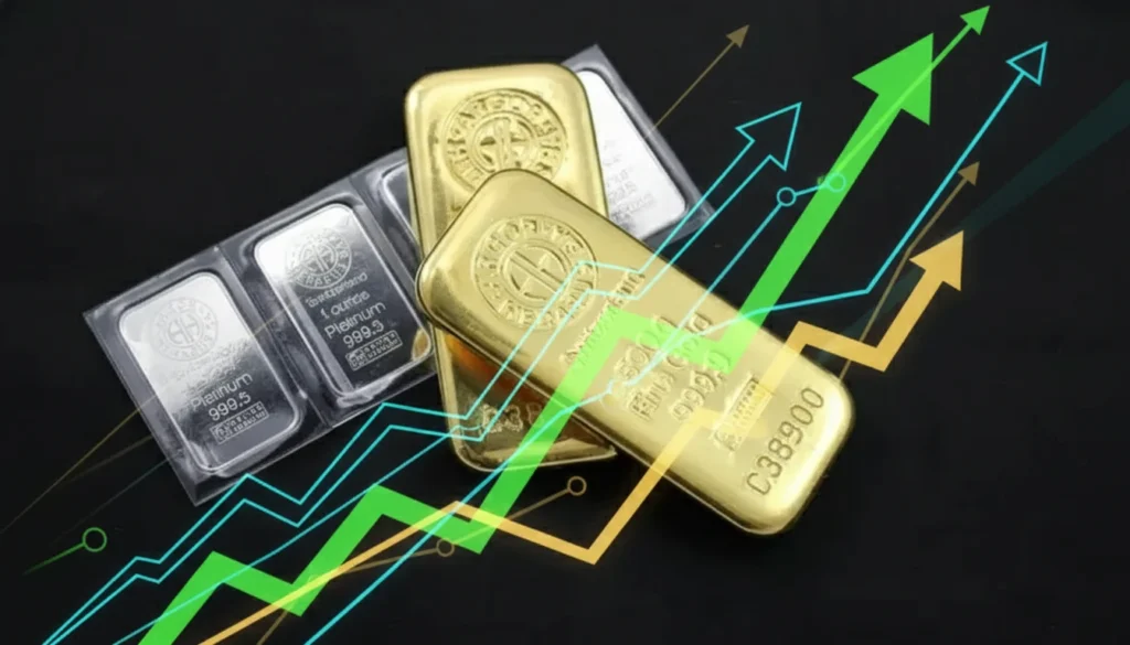 Ouro e Prata preços recordes