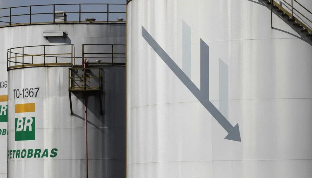 Petrobras em queda