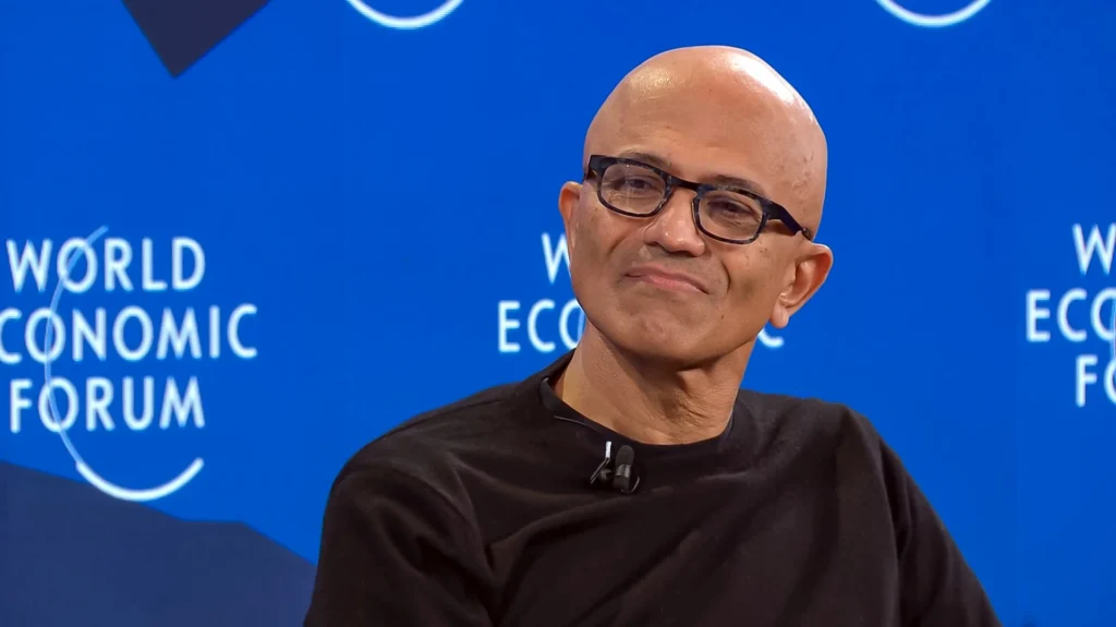 Satya Nadella Davos IA