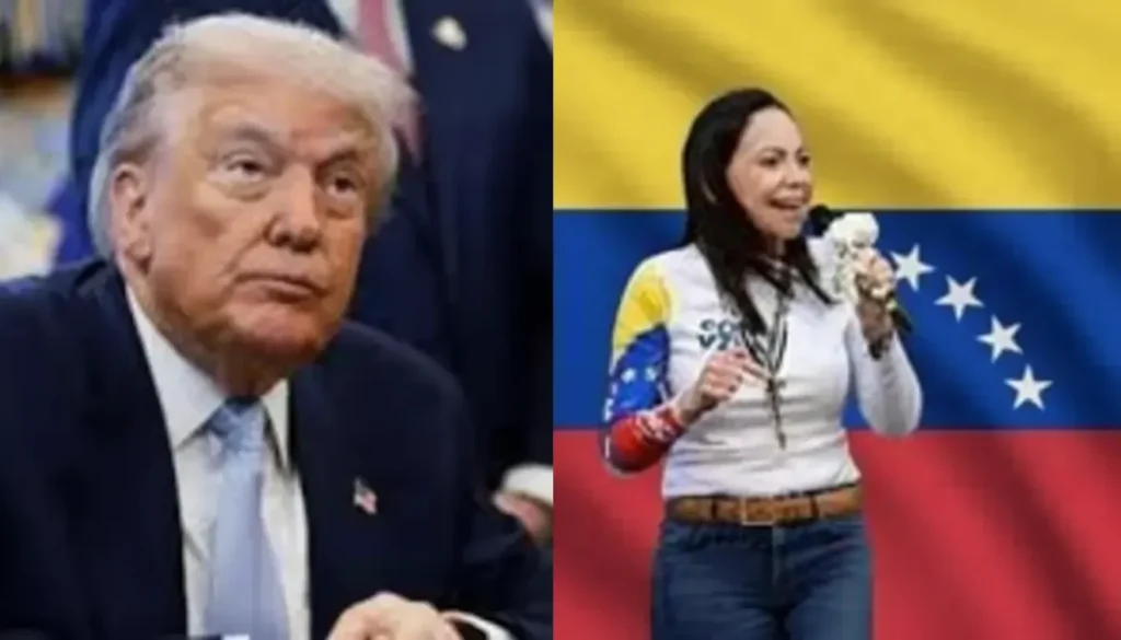 Trump e María Corina Machado