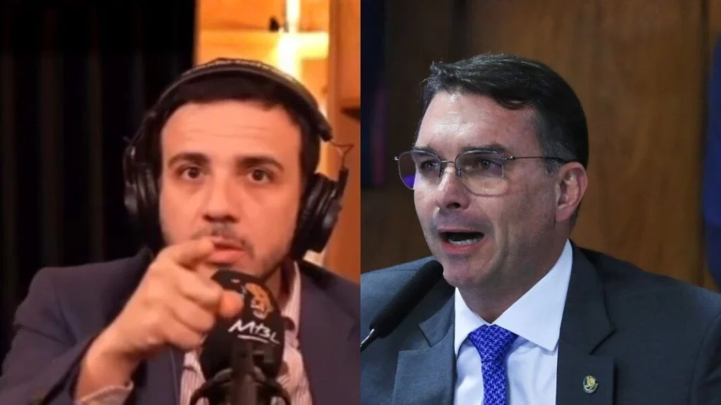 Renan Santos Flávio Bolsonaro