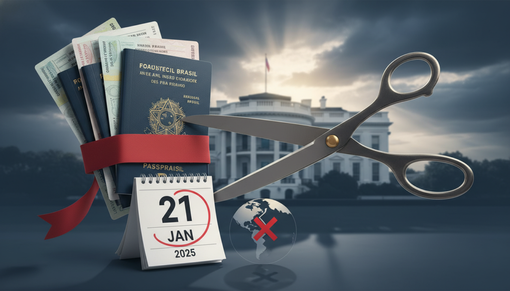 suspensão de vistos brasileiros