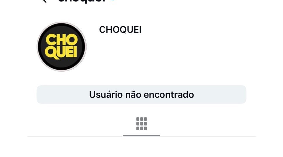 Choquei desativada Instagram
