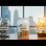 diferença entre gastar, poupar e investir