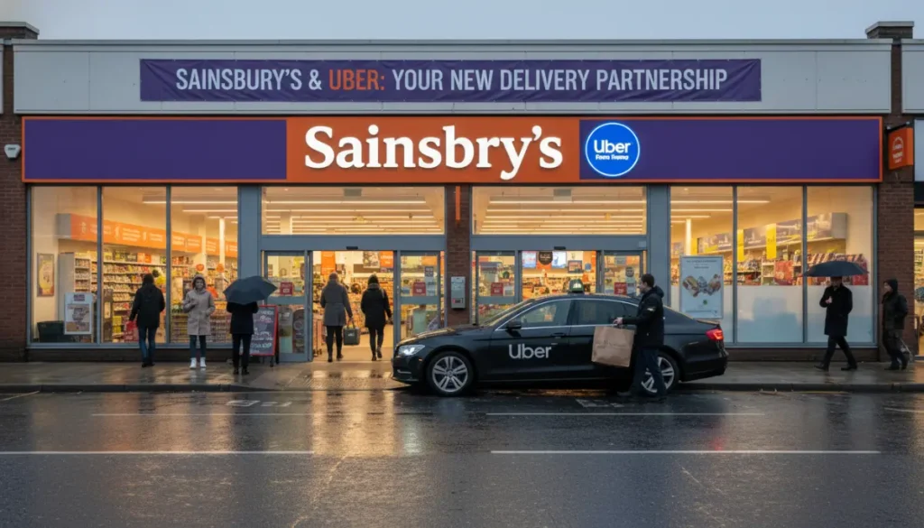 parceria Sainsbury's e Uber