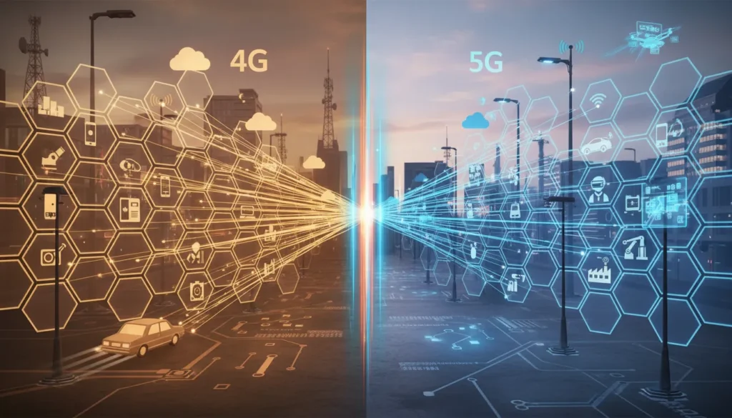 diferença entre 4G e 5G