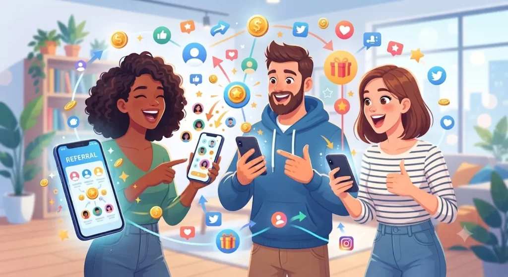 Apps para ganhar dinheiro indicando amigos