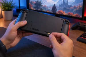 Como escolher e instalar cartão microSD no Nintendo Switch