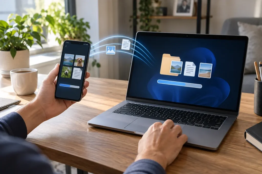 Como transferir arquivos entre Android e Windows com Quick Share