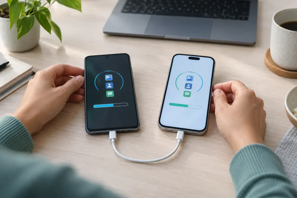 Como transferir dados do Android para o iPhone sem perder arquivos